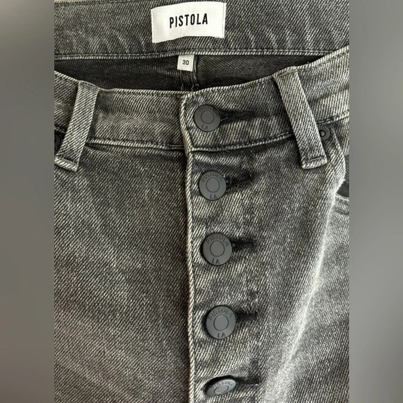 Pistola | Cara Misguided Jeans Button Fly Distressed Raw Cut Hem High Rise EUC - Picture 9 of 11